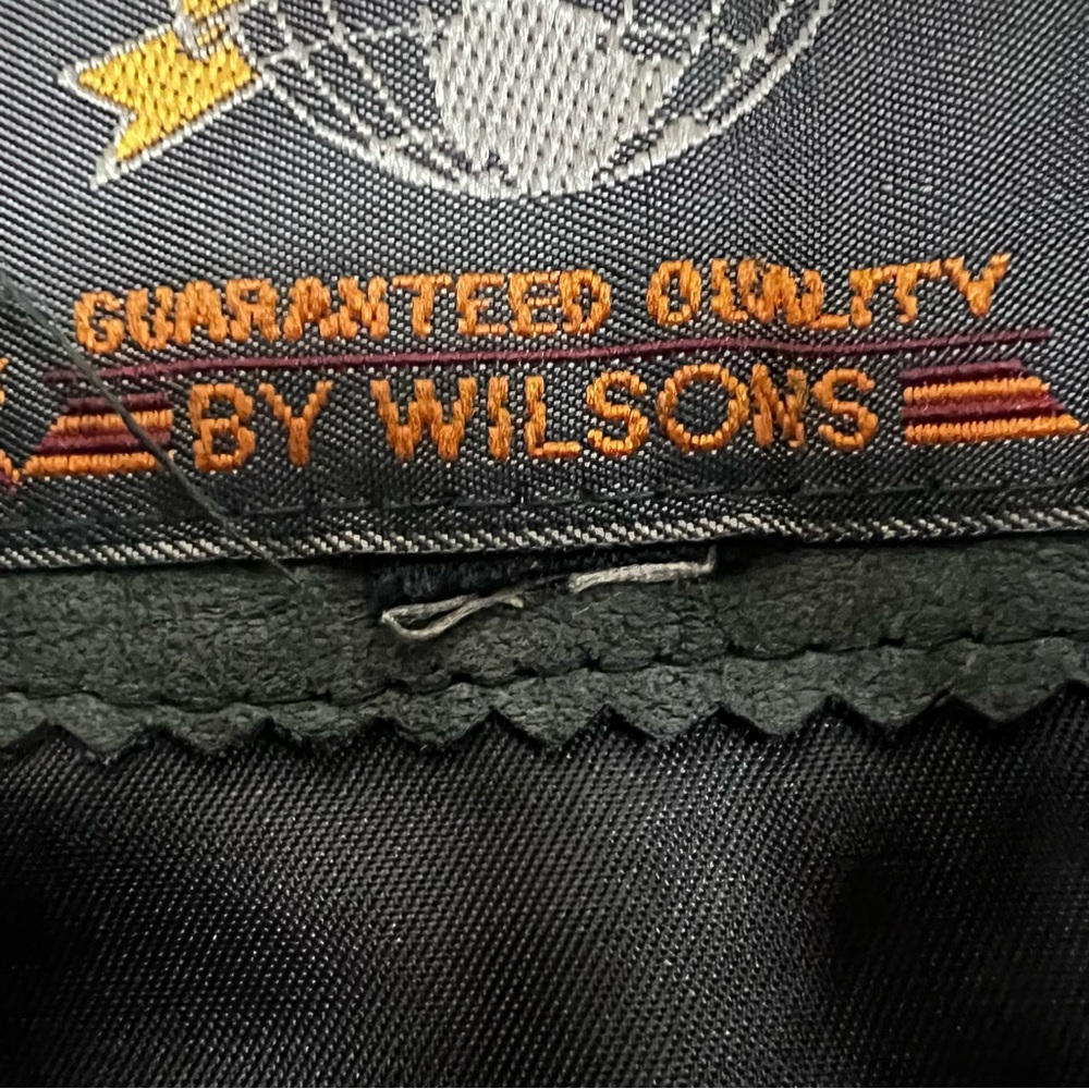 Vintage 1985 Wilsons Leather | Dark Green Parka Jacket | Men’s L (23” Chest) VTG - Picture 4 of 13